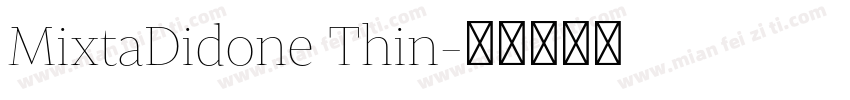MixtaDidone Thin字体转换